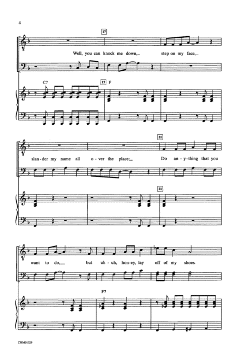 Blue Suede Shoes Blue Suede Shoes Choir scores gallery preview page 3