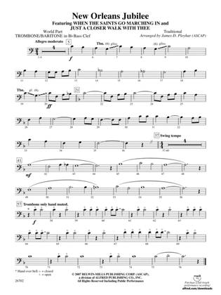 New Orleans Jubilee: (wp) 1st B-flat Trombone B.C.