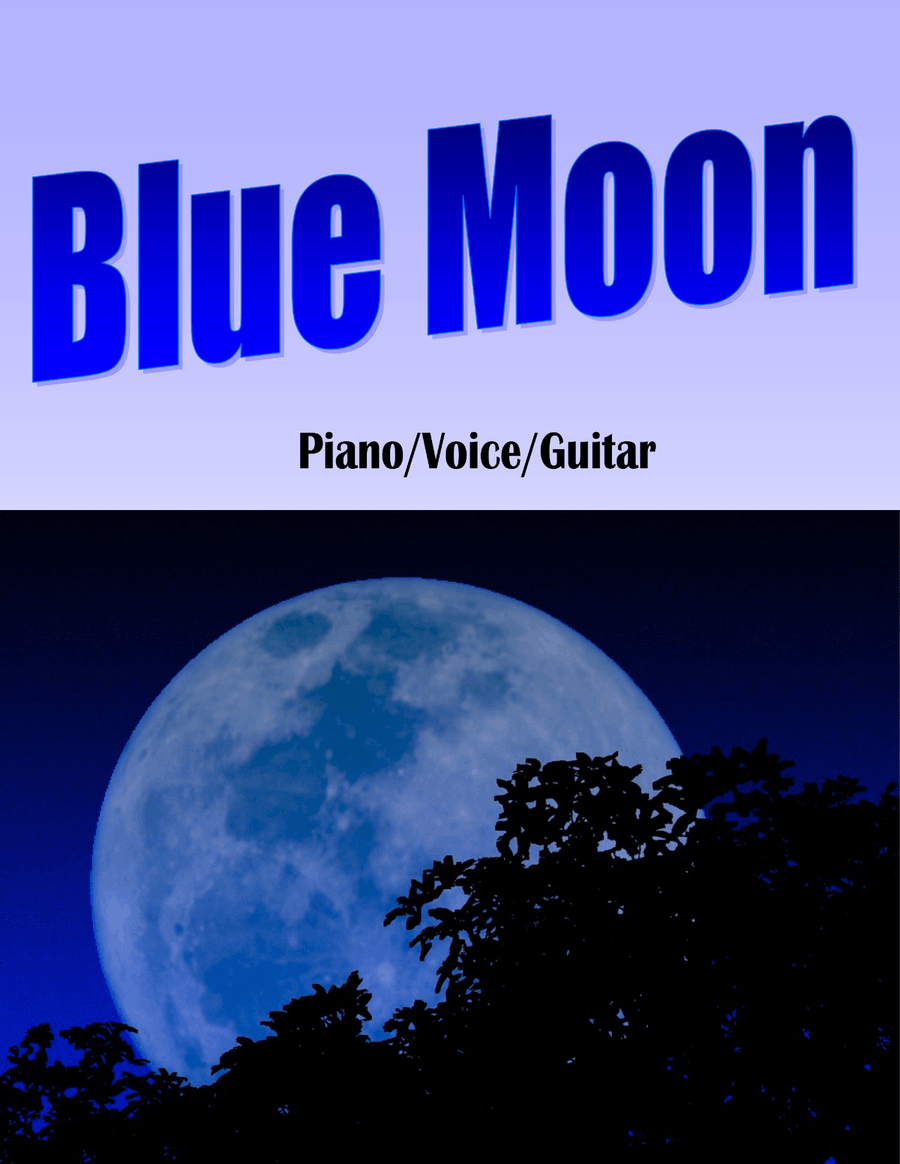 Blue Moon by Elvis Presley Piano, Vocal - Digital Sheet Music