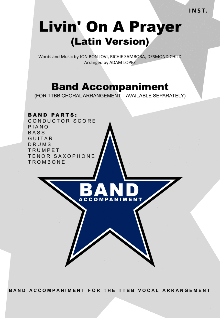 Livin' On A Prayer Large Ensemble scores gallery preview page 1