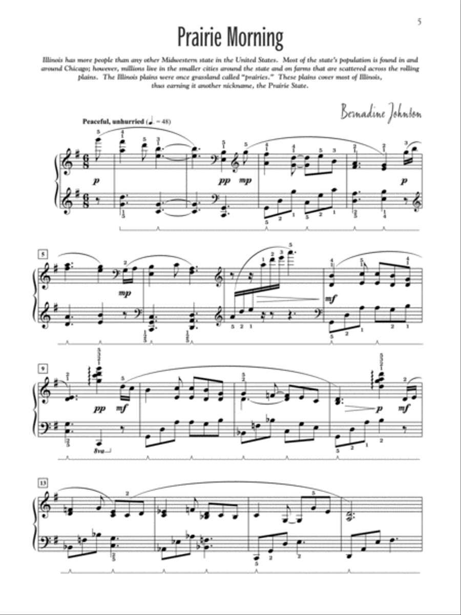 Land of Lincoln Piano Solo scores gallery preview page 3