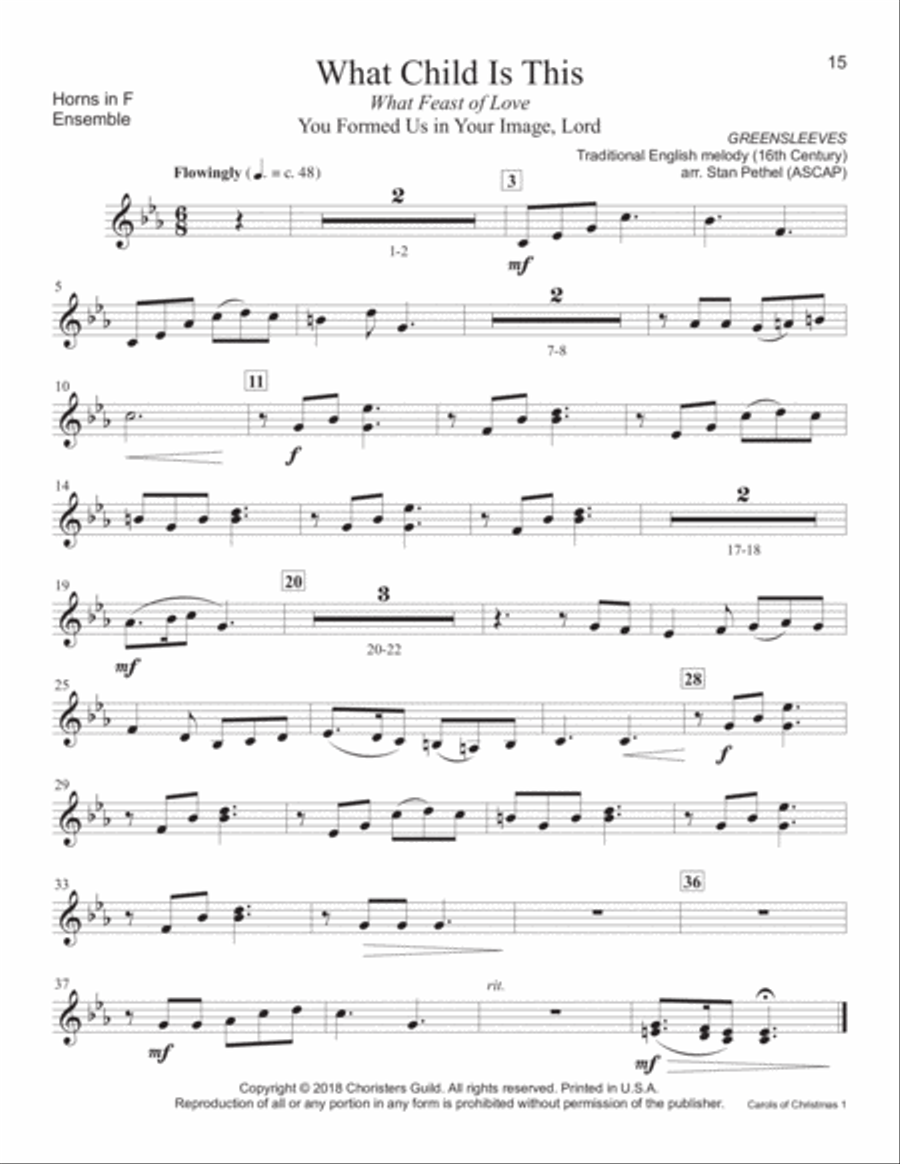 Carols of Christmas, Set 1 - Horn(s) in F Piano Accompaniment scores gallery preview page 7