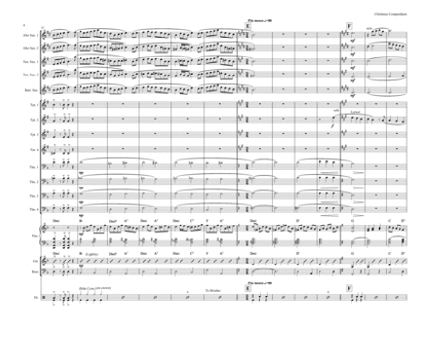 Christmas Compendium Christmas Compendium Jazz Ensemble scores gallery preview page 4