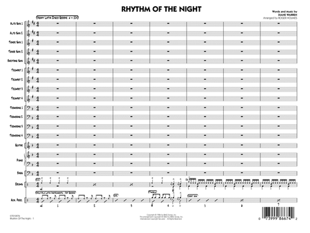 Rhythm of the Night (arr. Roger Holmes) - Conductor Score (Full Score)