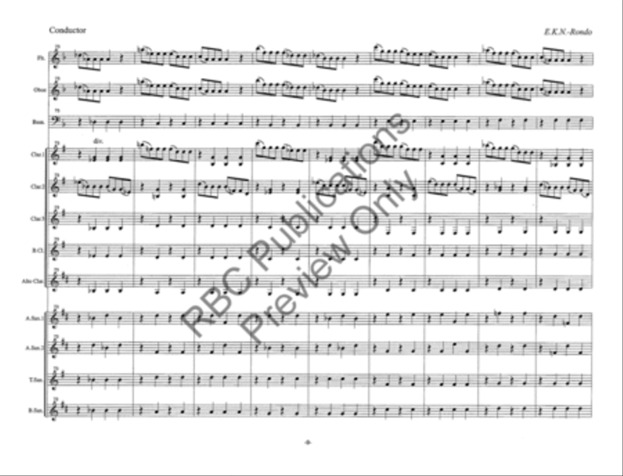 Eine Kleine Nachtmusik4Th Movement Woodwind Choir Octavo scores gallery preview page 11