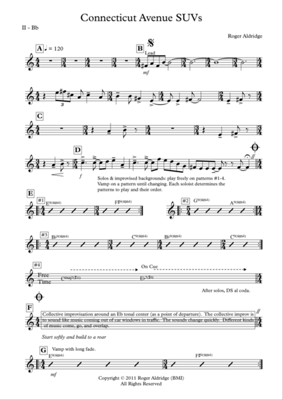 Connecticut Avenue SUVs Parts Jazz Ensemble scores gallery preview page 6