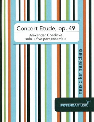 Book cover for Concert Etude, Op. 49