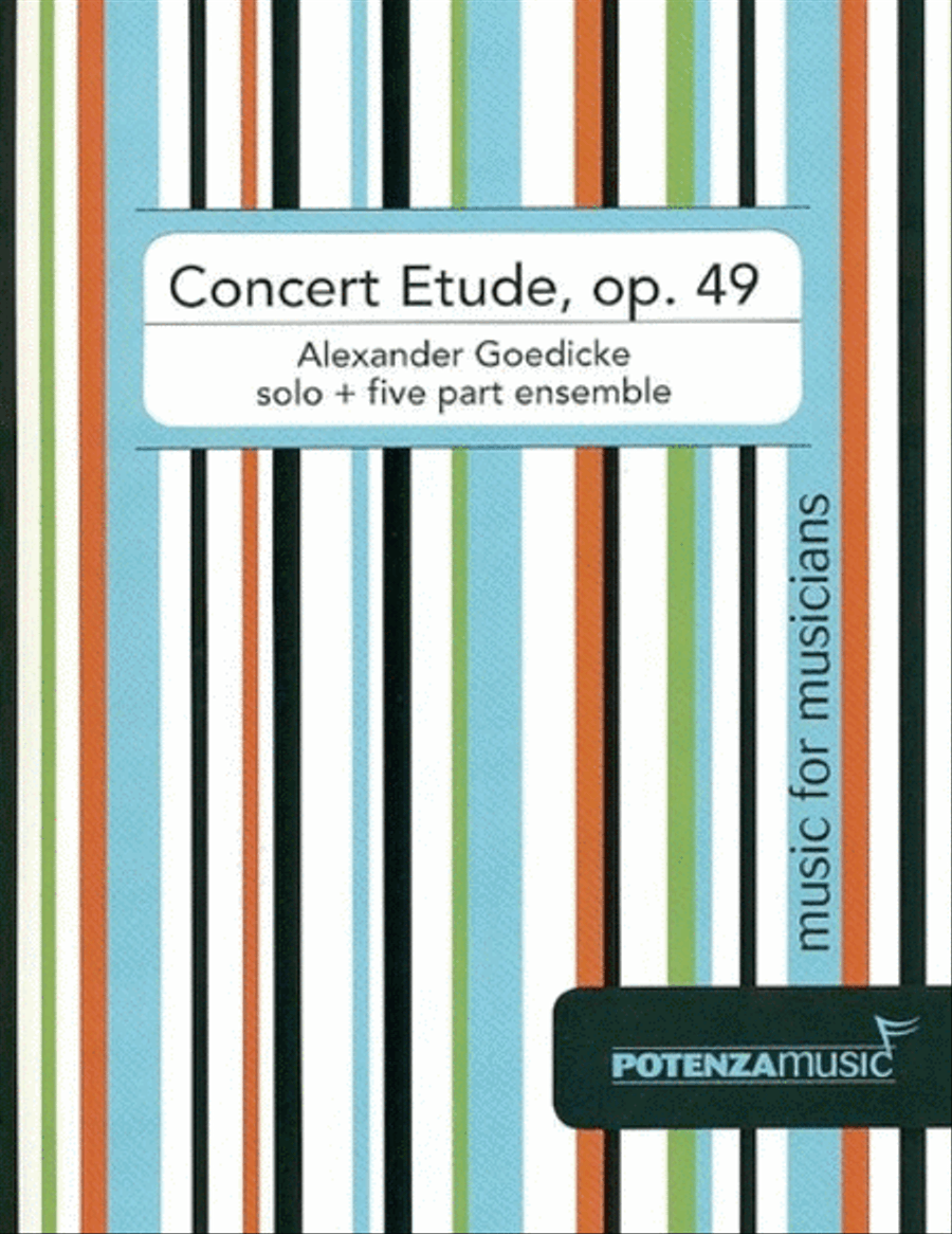 Concert Etude, Op. 49 Concert Etude, Op. 49 Brass Ensemble scores gallery preview page 1