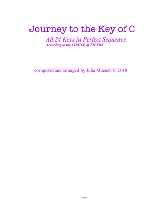 Journey to the Key of C : ALL 24 Keys in Perfect Sequence