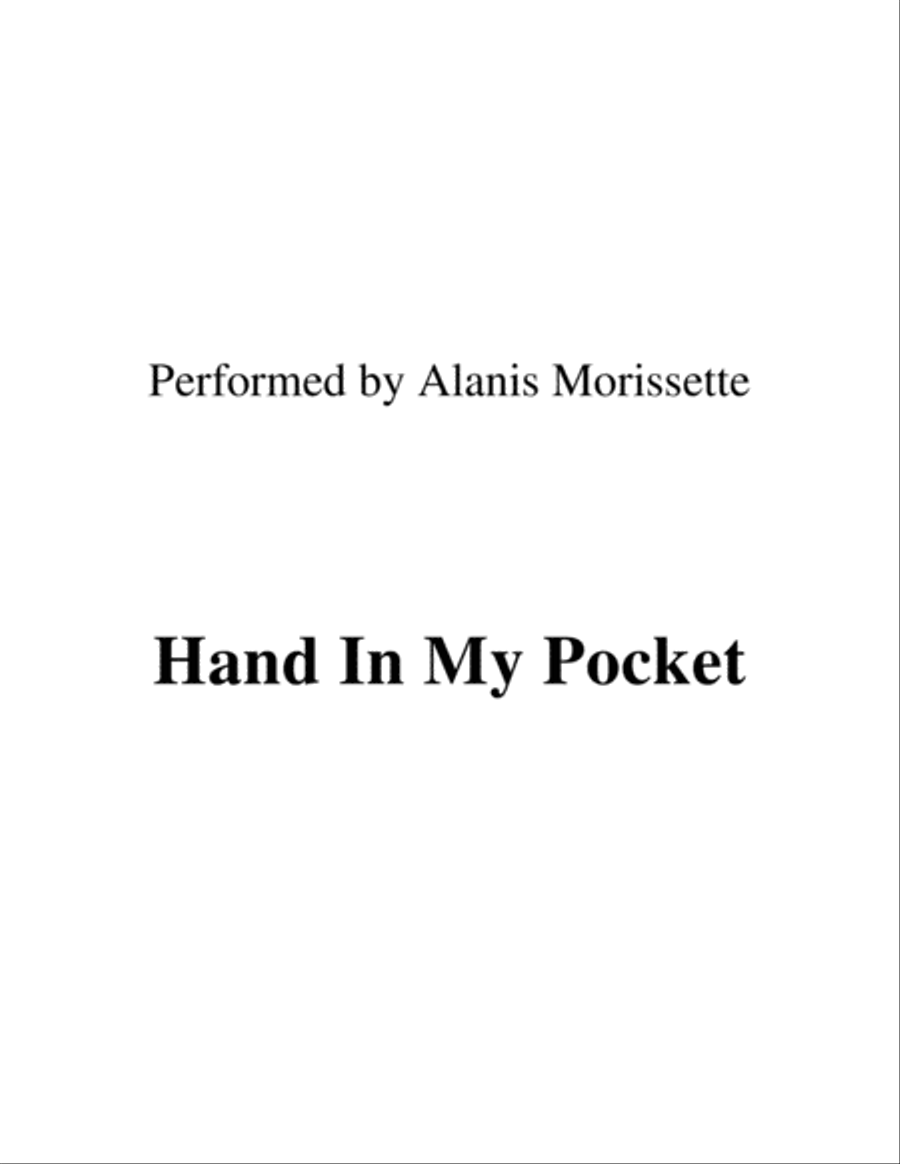 Hand In My Pocket Small Ensemble scores gallery preview page 1