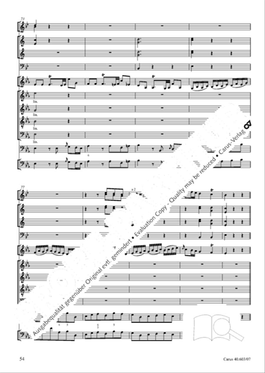 Grosse Orgelsolomesse in Es 4-Part scores gallery preview page 67