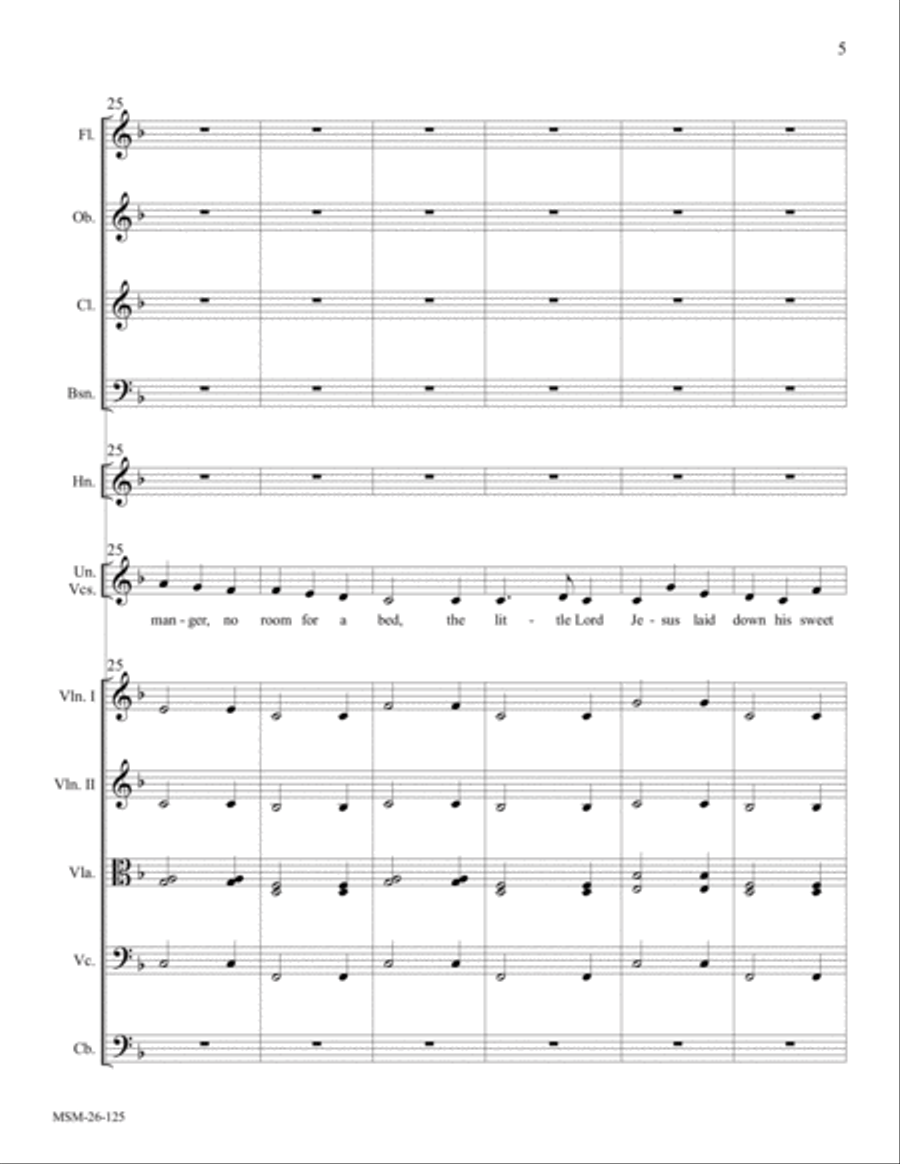 Away In A Manger Away In A Manger Unison Choir scores gallery preview page 6