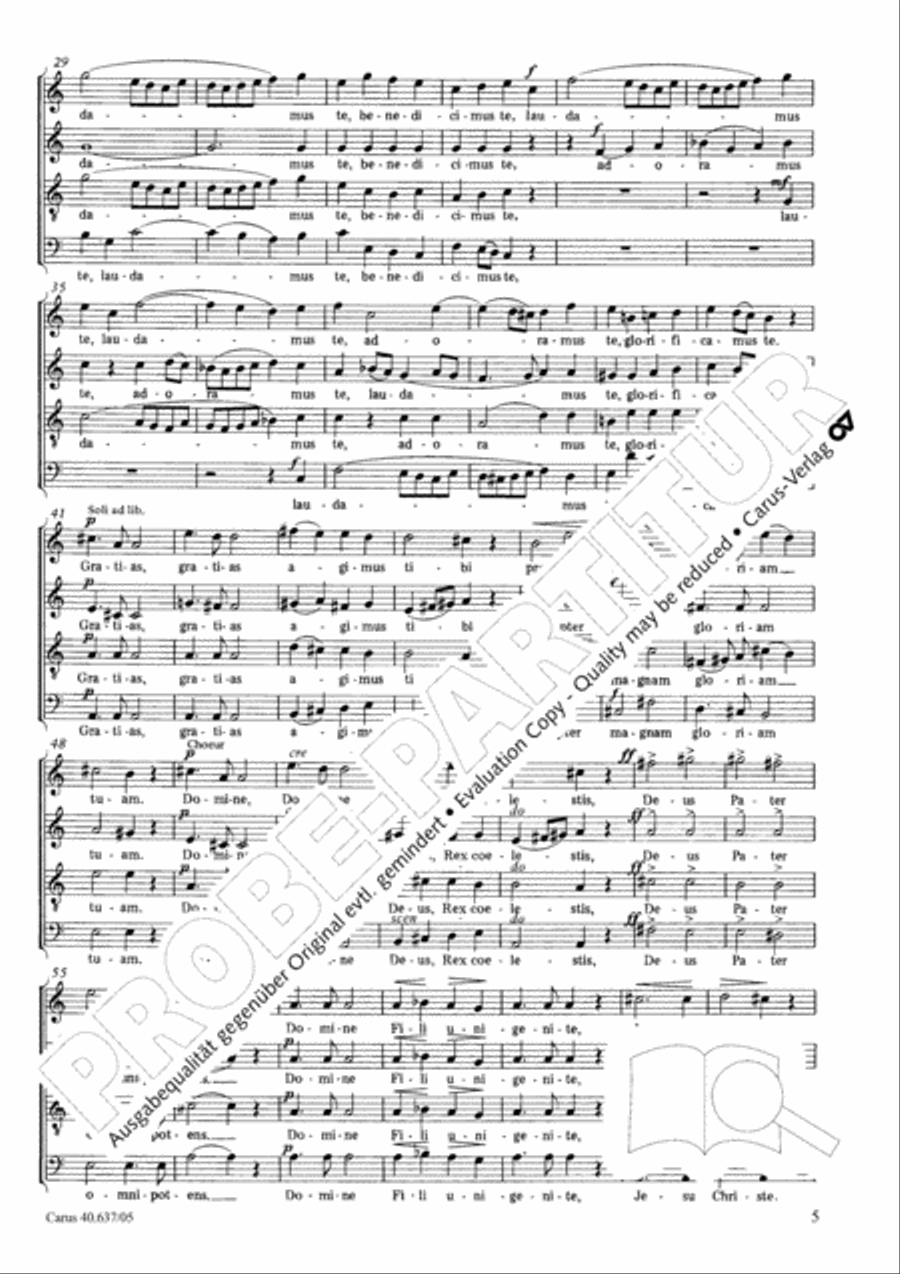Messe breve no. 6 aux cathedrales 4-Part scores gallery preview page 6