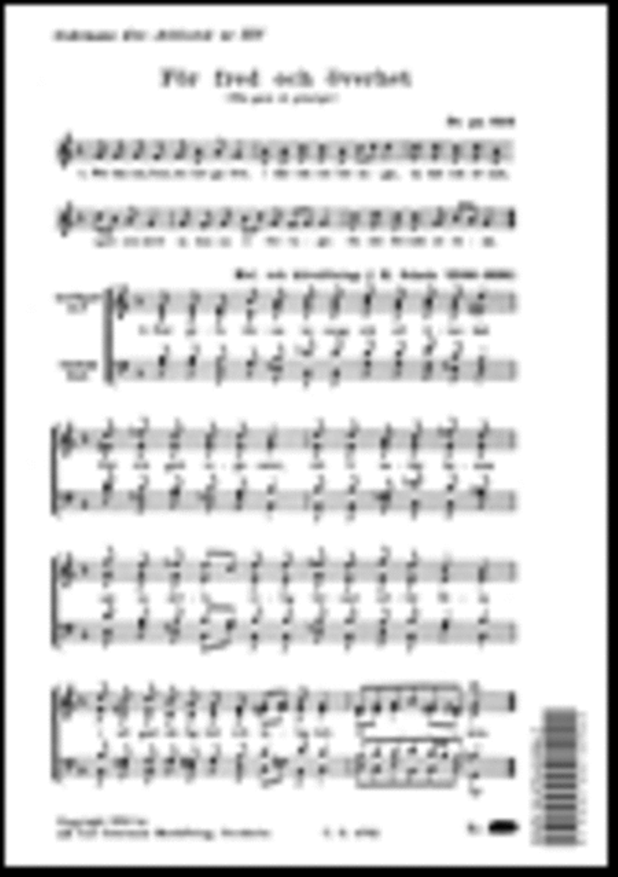 For fred och overhet 4-Part scores gallery preview page 1