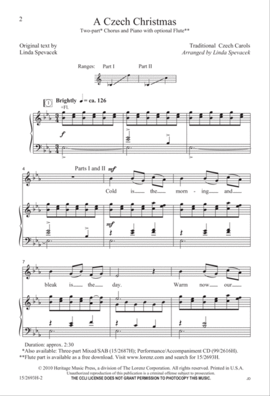 A Czech Christmas 2-Part scores gallery preview page 3