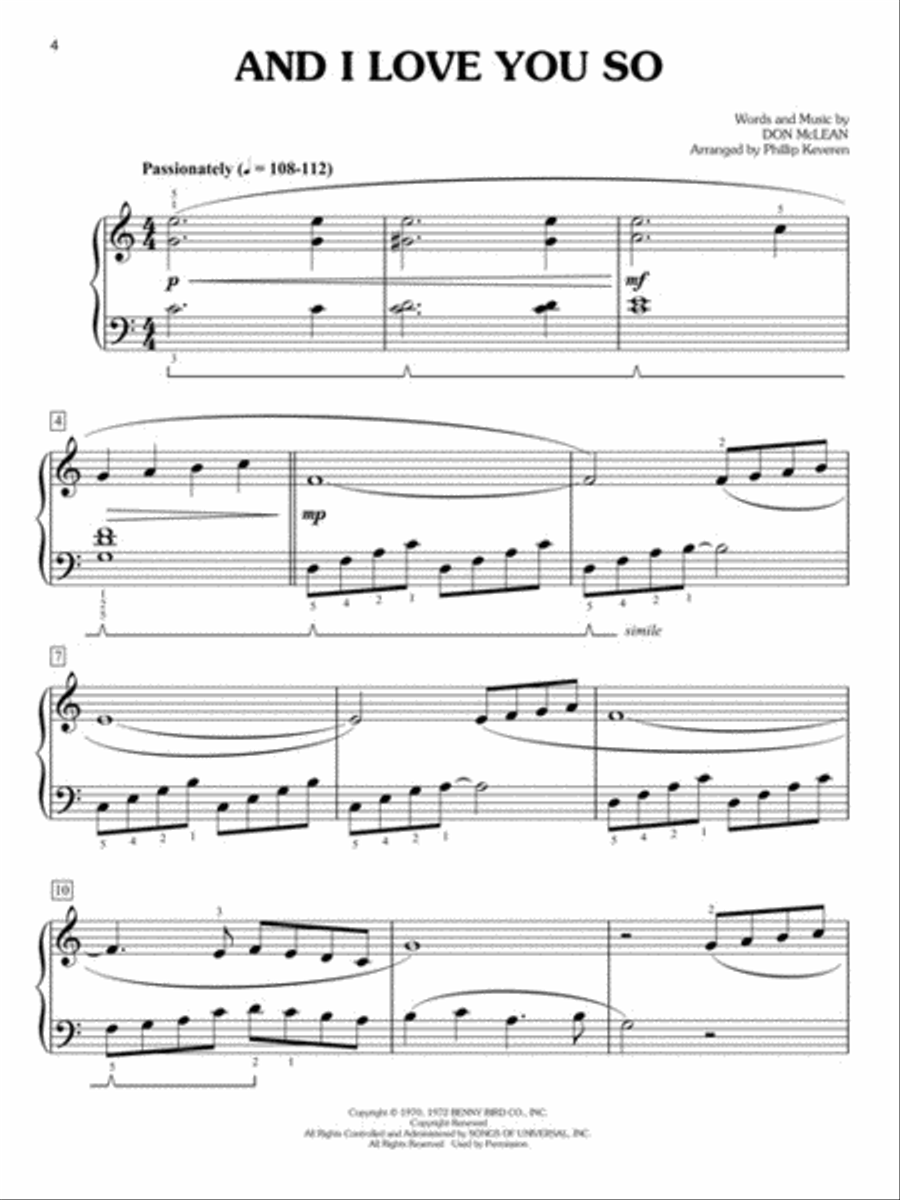 The Most Beautiful Songs for Easy Classical Piano Easy Piano scores gallery preview page 2
