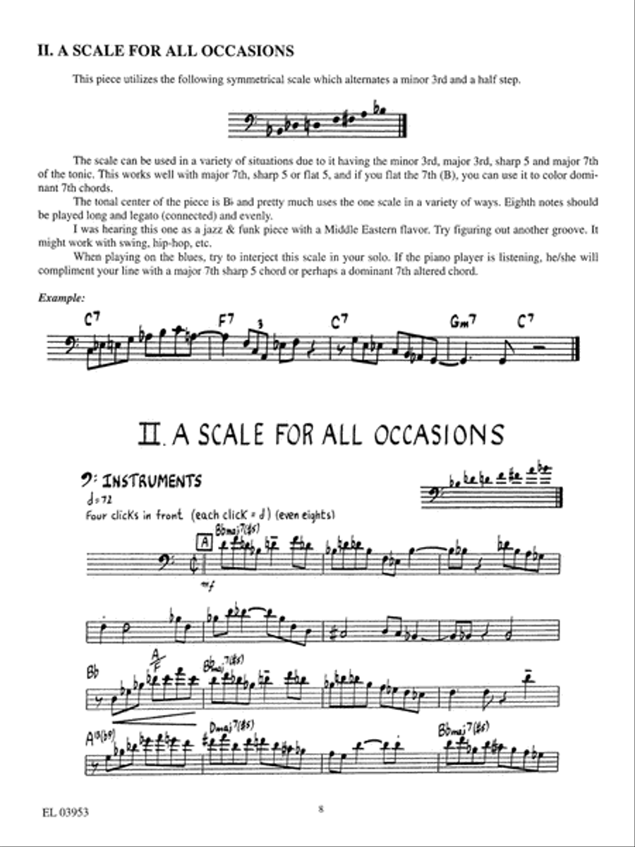 14 Jazz & Funk Etudes Trombone scores gallery preview page 4