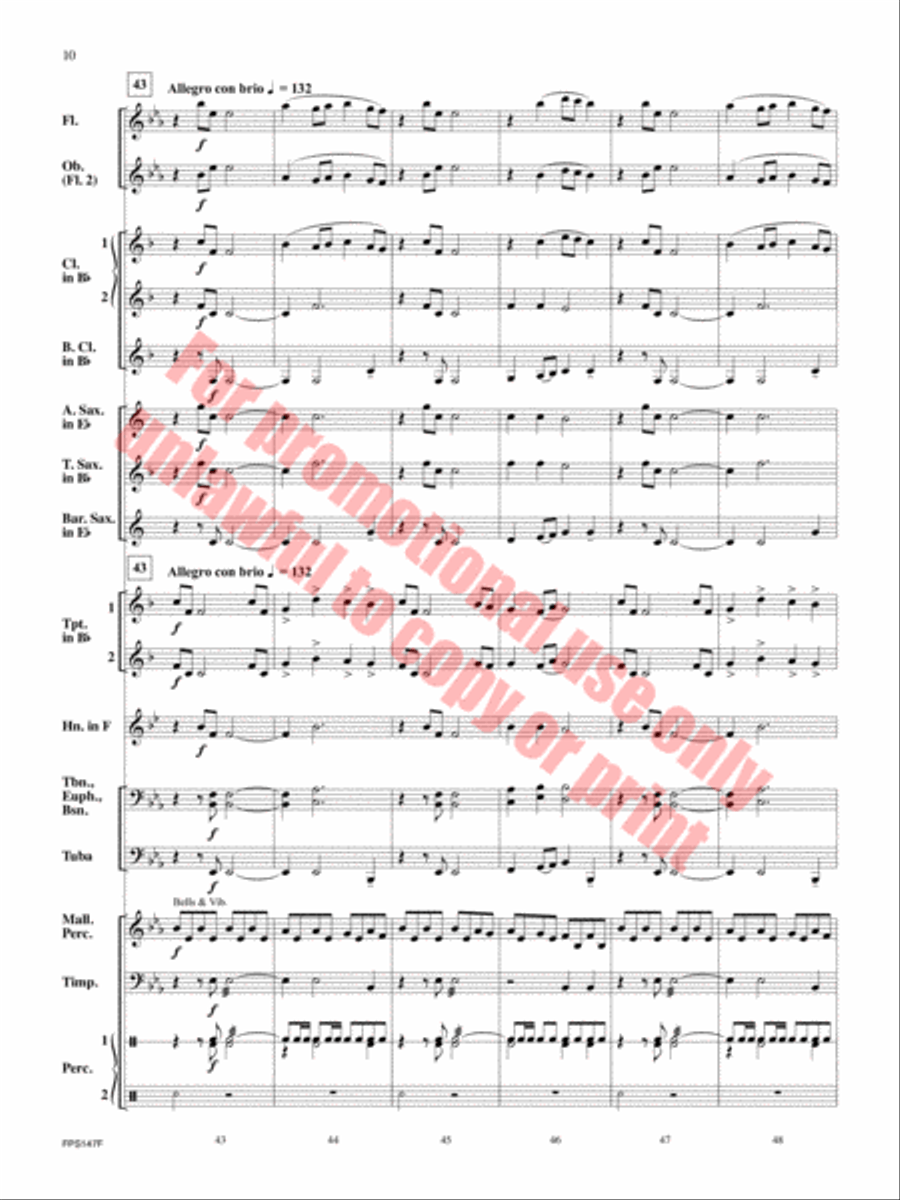 Angel Echoes Concert Band scores gallery preview page 11