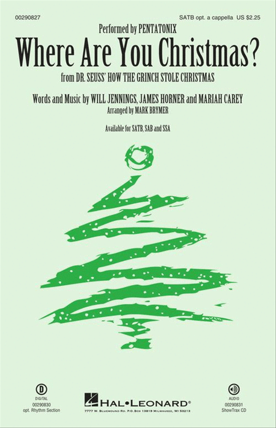 Where Are You Christmas? 4-Part scores gallery preview page 2