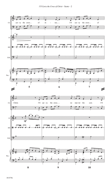 I'll Carry the Cross of Christ - Instrumental Ensemble Score and Parts