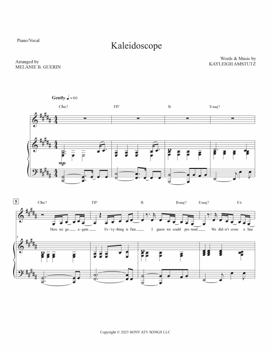 Kaleidoscope Voice scores gallery preview page 1