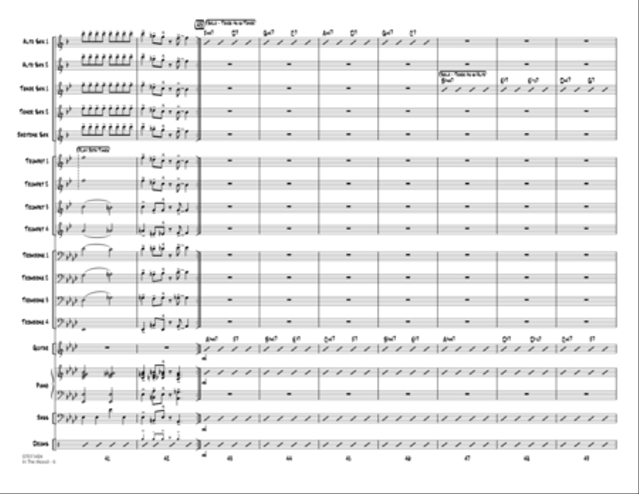In The Mood (The Tonight Show version) - Conductor Score (Full Score) Conductor Score scores gallery preview page 6