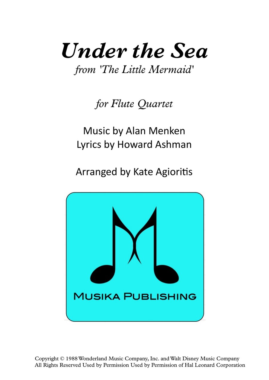 Under The Sea Flute Quartet scores gallery preview page 1