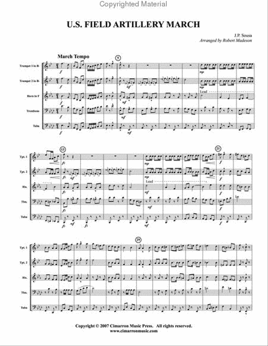 <br>Sheet music extract