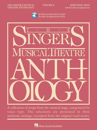 Book cover for Singers Musical Theatre Anth V3 Bar/Bass Book/Online Audio