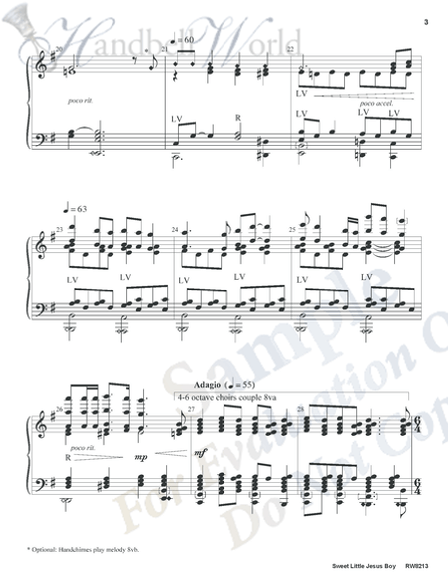 Sweet Little Jesus Boy Sweet Little Jesus Boy 5-Octaves scores gallery preview page 6