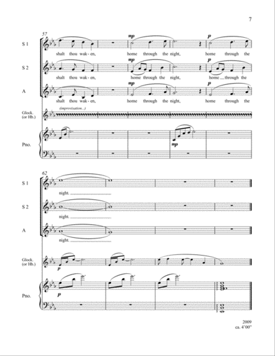 All Through the Night All Through the Night SSA scores gallery preview page 5