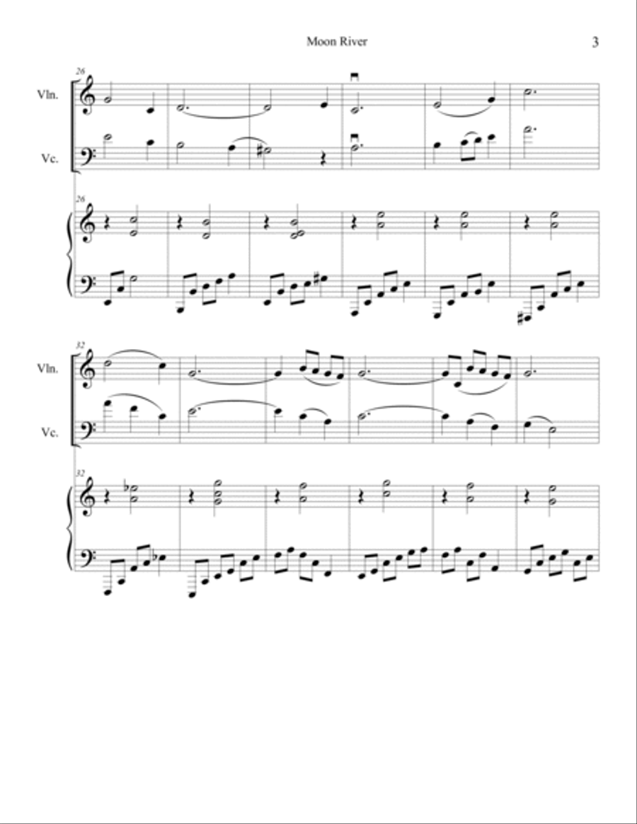 Moon River Small Ensemble scores gallery preview page 4