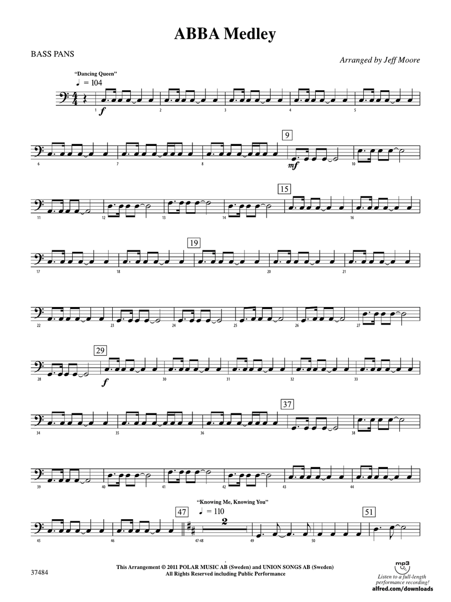 ABBA Medley: 4th Percussion