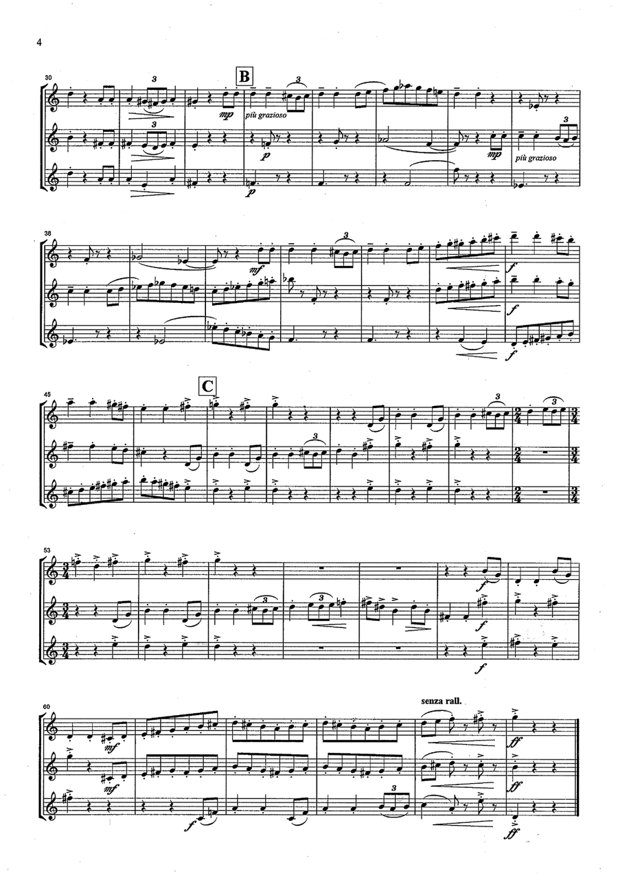 Little Suite (for two oboes and cor anglais) Woodwind Trio scores gallery preview page 4