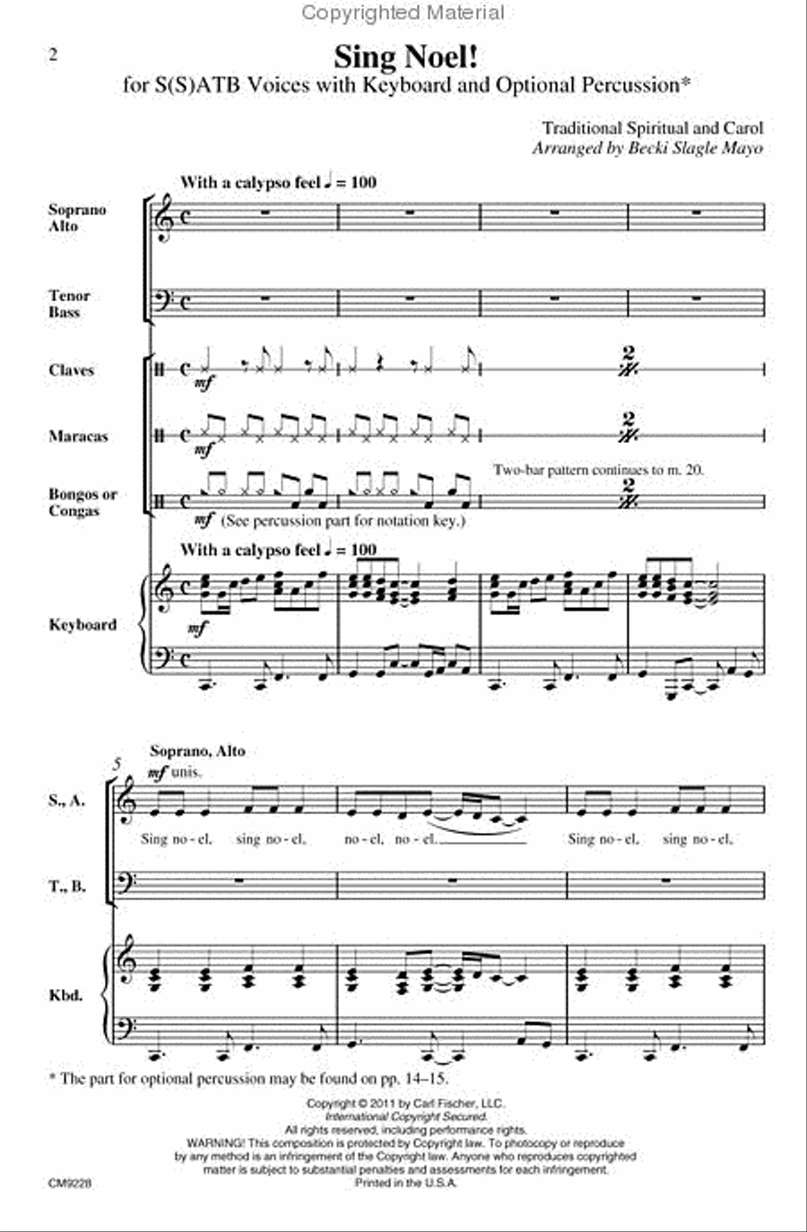 Sing Noel! 4-Part scores gallery preview page 2