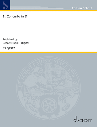 Book cover for 1. Concerto in D