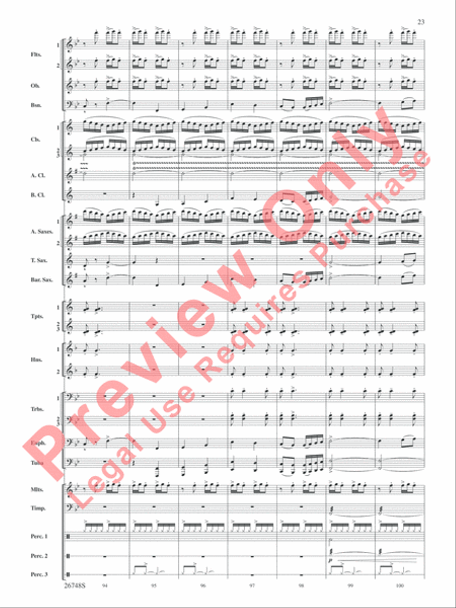 Cotton Ferry Expedition Concert Band scores gallery preview page 24