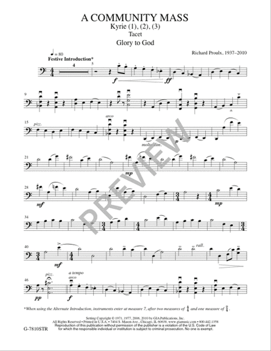 A Community Mass - String edition Flute scores gallery preview page 15