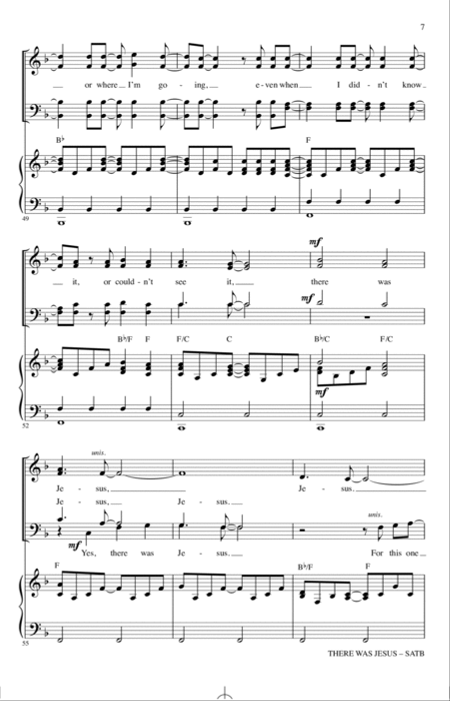 There Was Jesus (feat. Dolly Parton) (arr. Joseph M. Martin) 4-Part scores gallery preview page 6