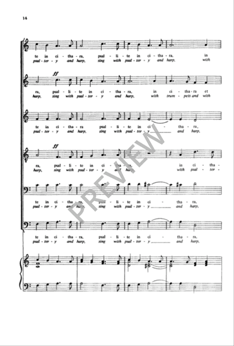 Cantate Domino - SSATBB SSATBB scores gallery preview page 15