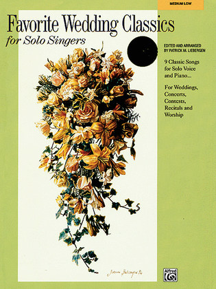 Book cover for Favorite Wedding Classics for Solo Singers