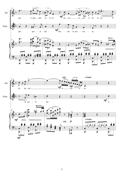 Donizetti-L'Elisir d'amore-Esulti pur la barbara (Act1) Soprano,tenor and piano image number null