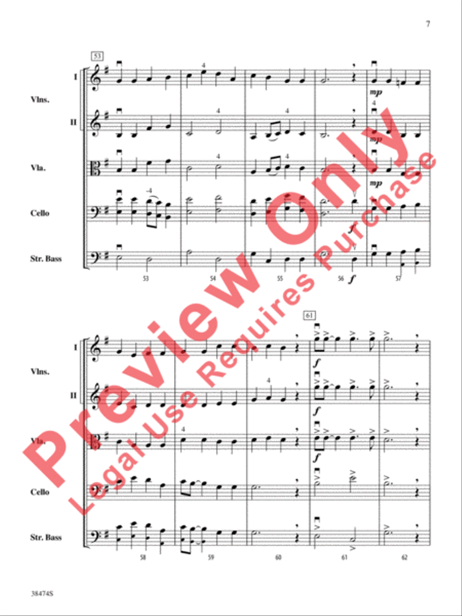 Two Irish Folk Songs String Orchestra scores gallery preview page 8