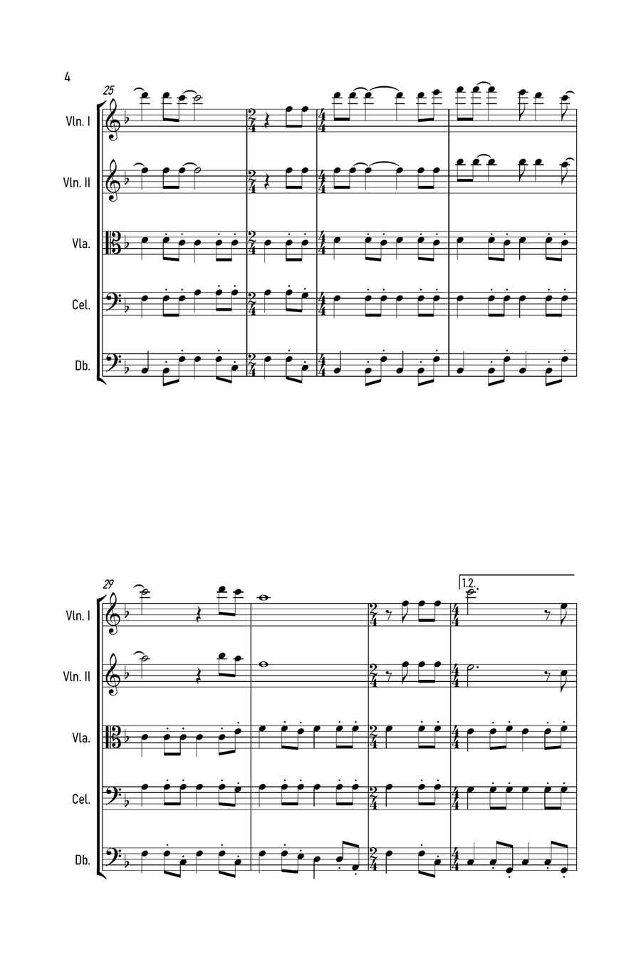 The Sound Of Silence String Quartet scores gallery preview page 5