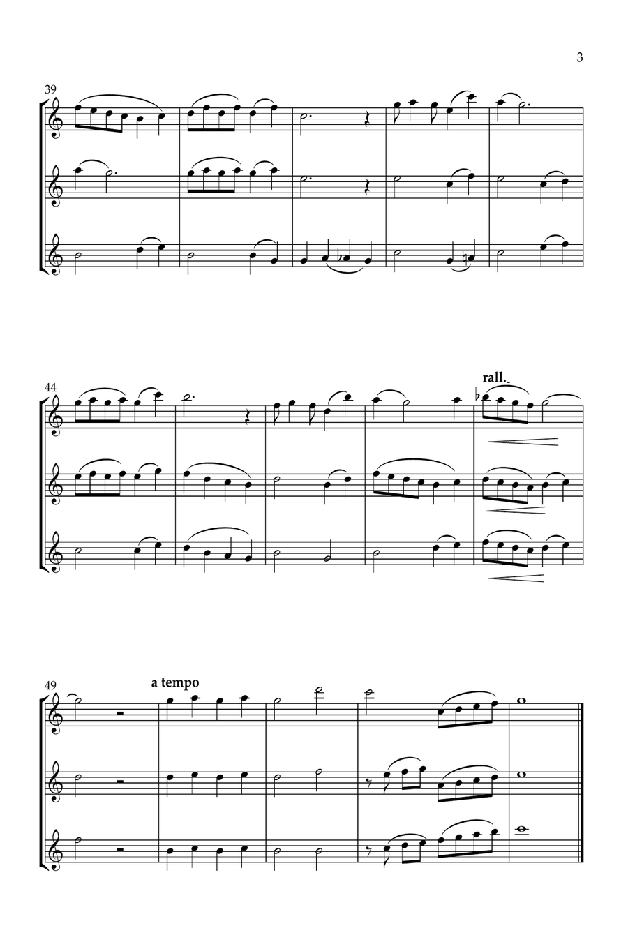 Rudolph The Red-Nosed Reindeer Flute Trio scores gallery preview page 3