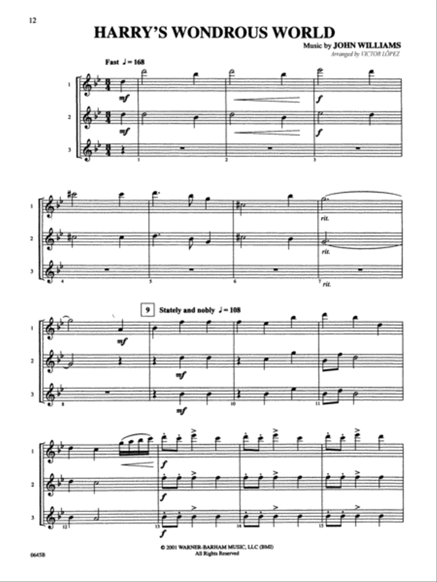 Harry Potter and the Sorcerer's Stone - Flute Woodwind Duet scores gallery preview page 4