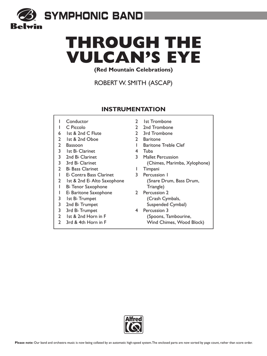 Through the Vulcan's Eye: Score