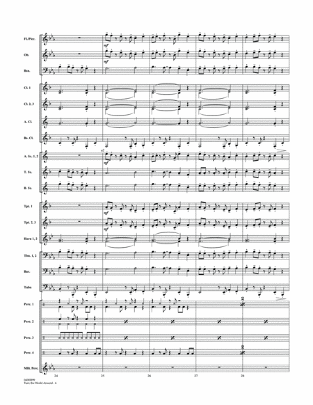 Turn the World Around - Conductor Score (Full Score)
