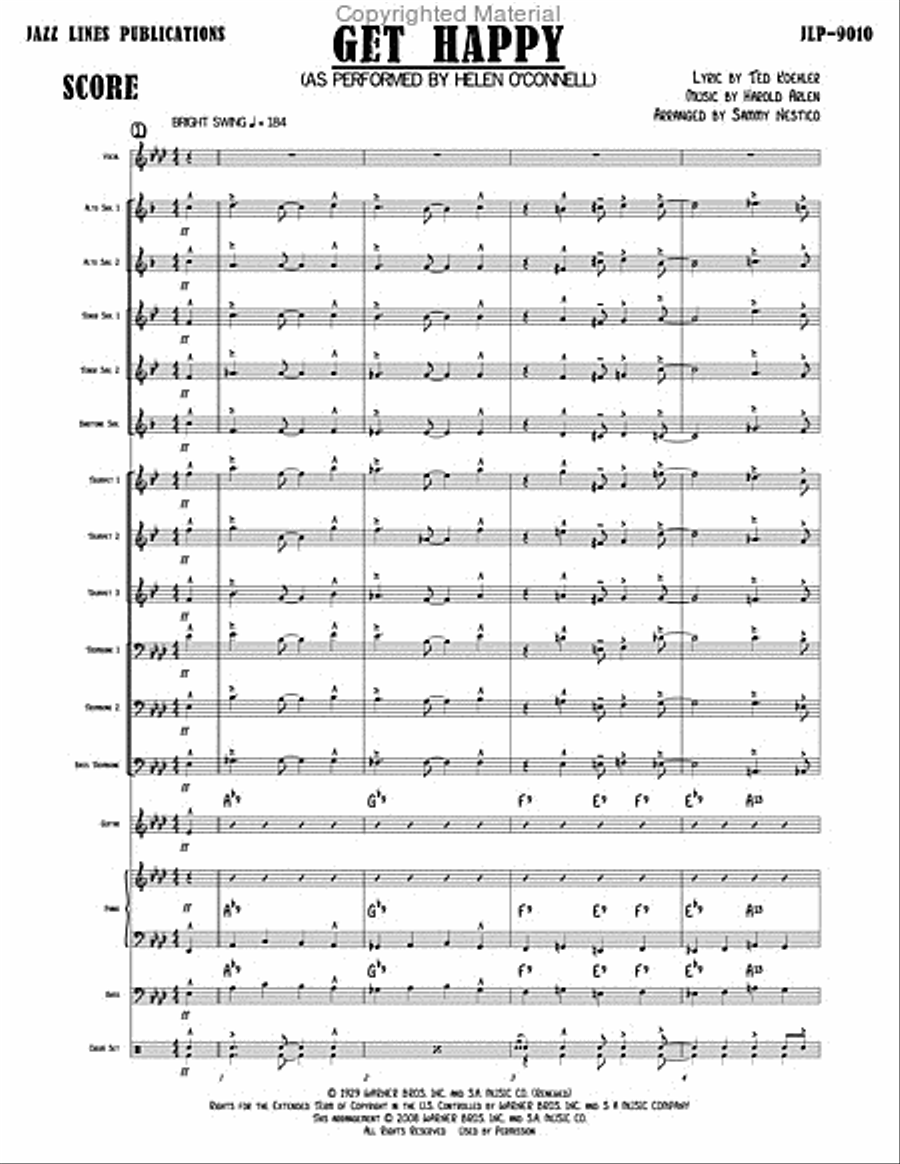 Get Happy Big Band scores gallery preview page 3