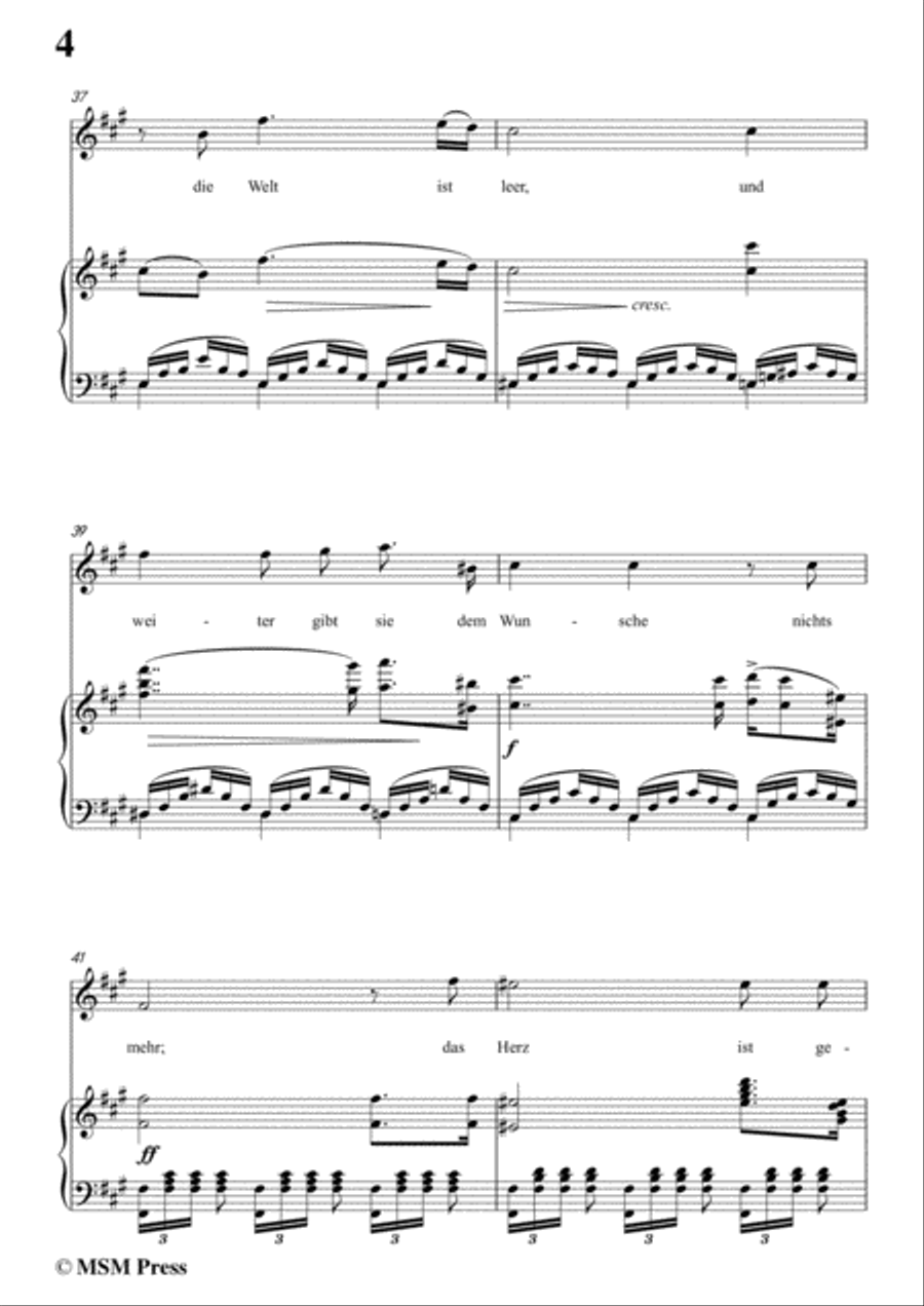 Schubert-Des Mädchens Klage(Version I),in f sharp minor,D.6,for Voice and Piano Voice Solo scores gallery preview page 6